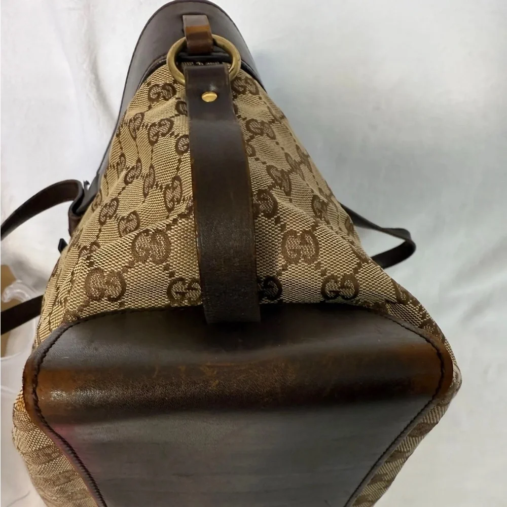 Gucci Brown canvas Monogram Tote Bag